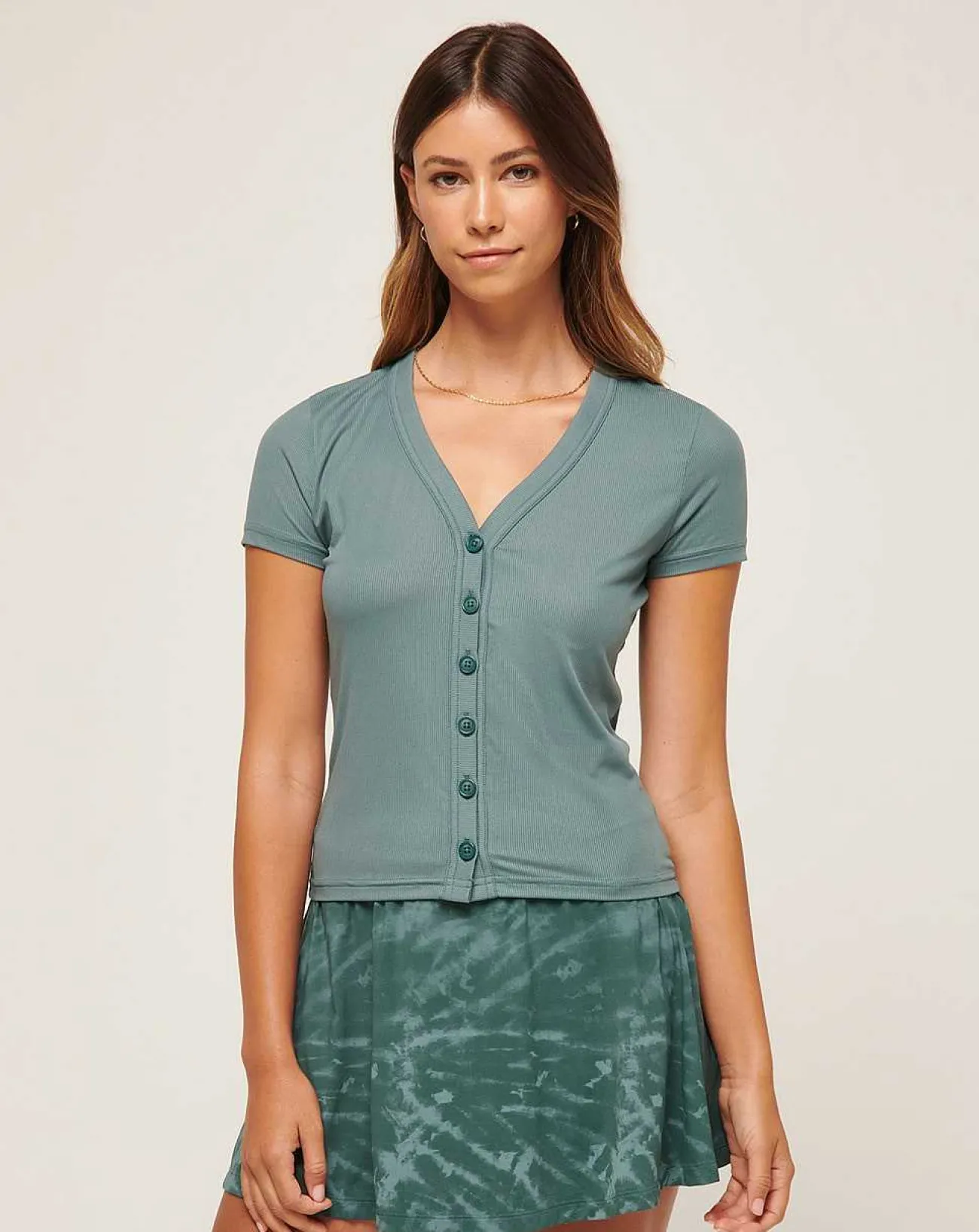 TravisMathew Shirts & Tops>Butterfly Beach Ribbed Top