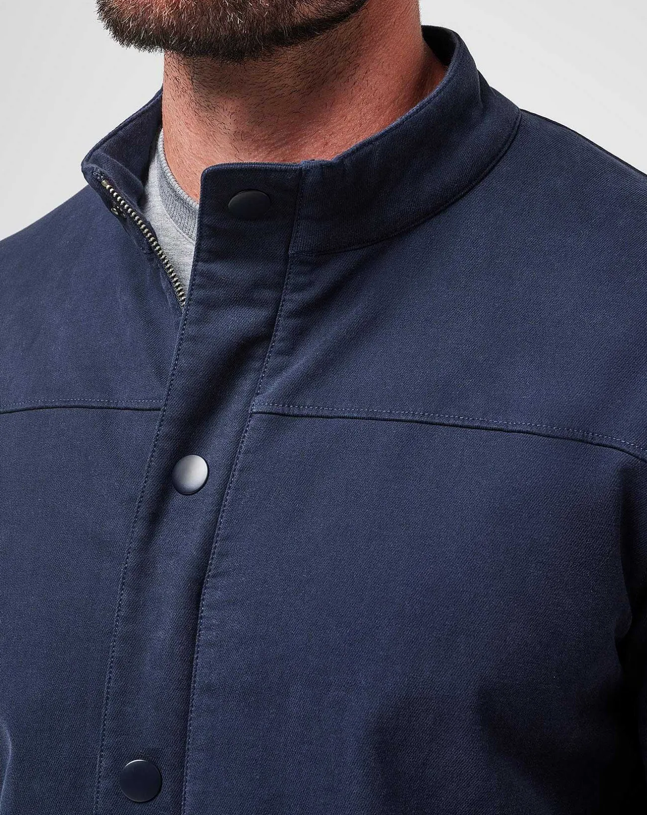 TravisMathew Outerwear>Cloud Denim Full Zip