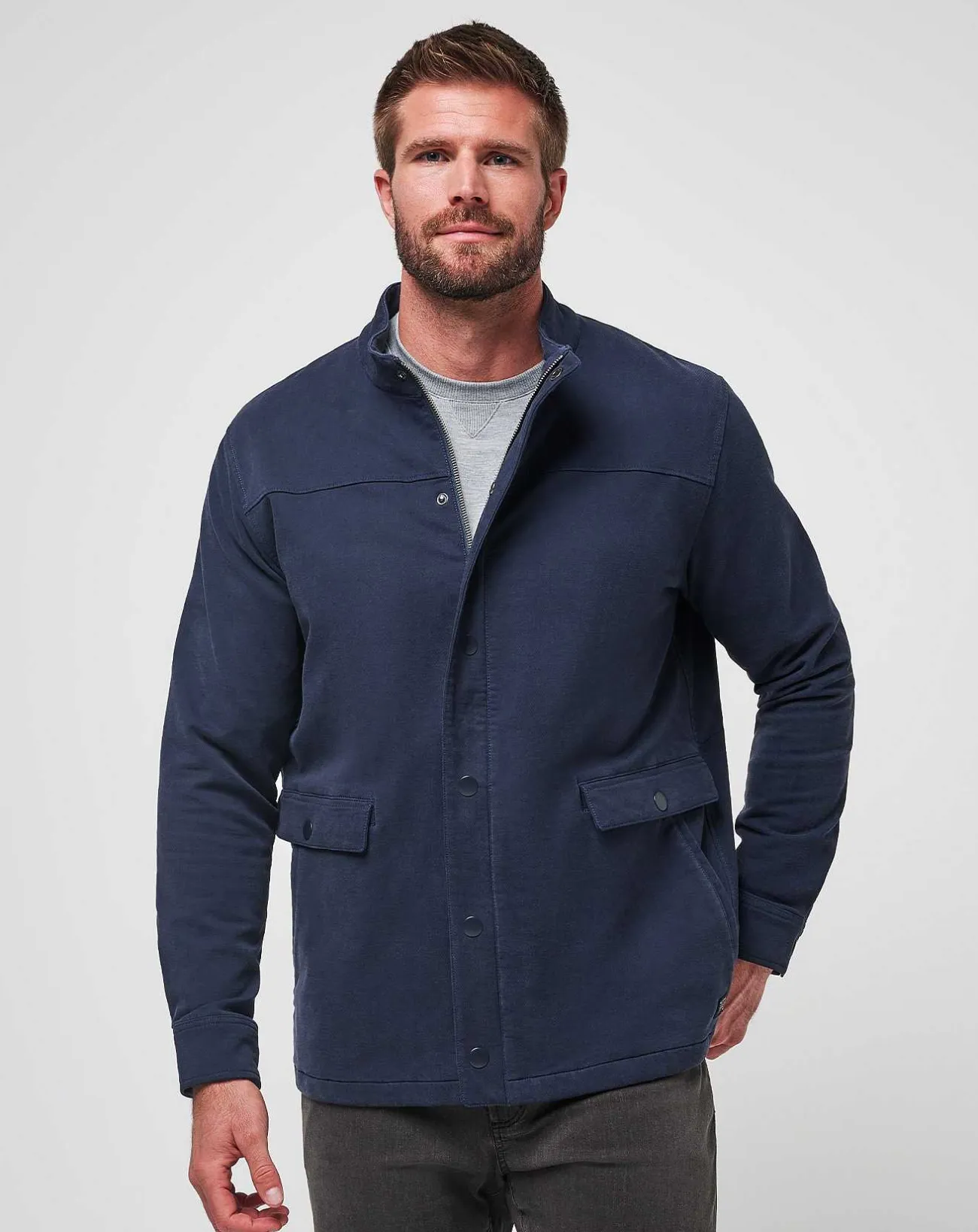 TravisMathew Outerwear>Cloud Denim Full Zip