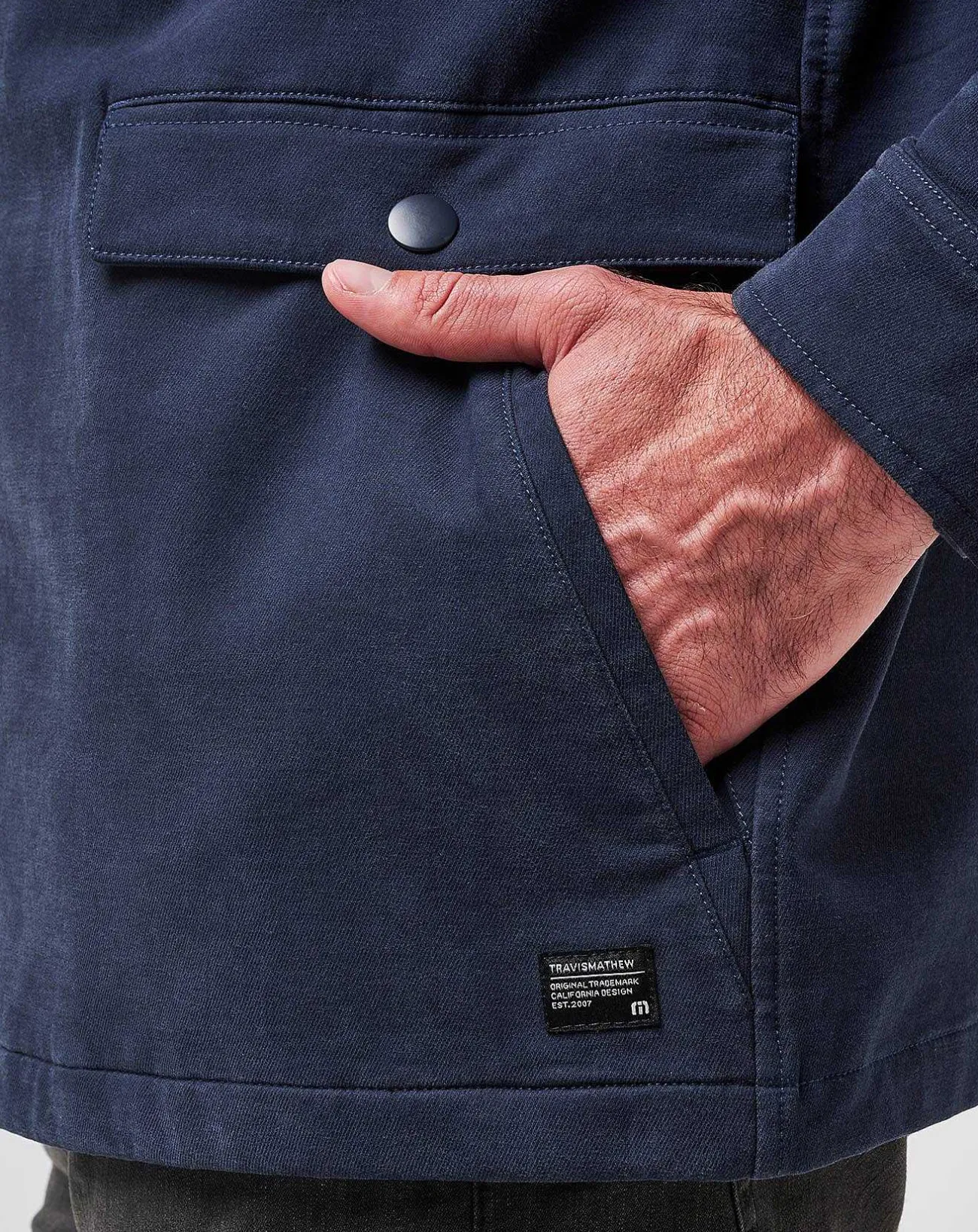 TravisMathew Outerwear>Cloud Denim Full Zip