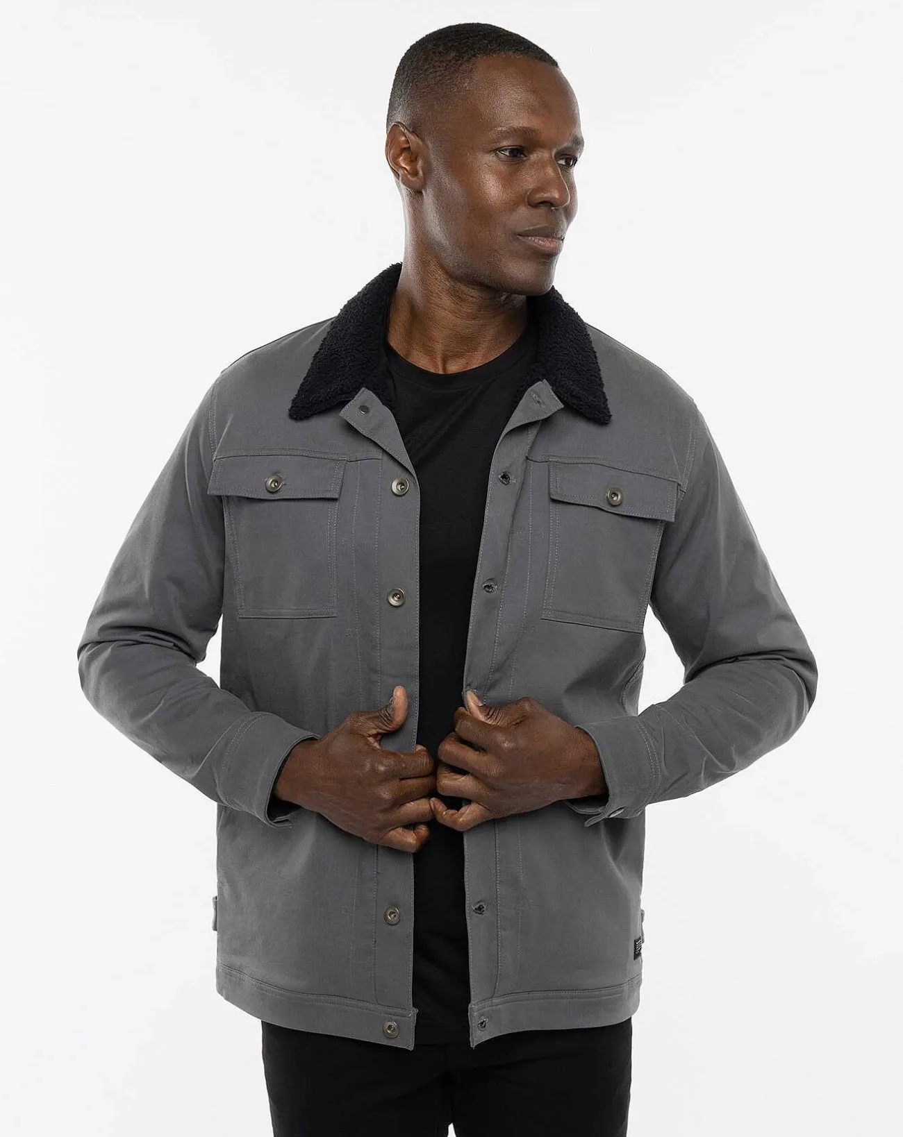 TravisMathew Outerwear>Cloud Denim Sherpa Jacket