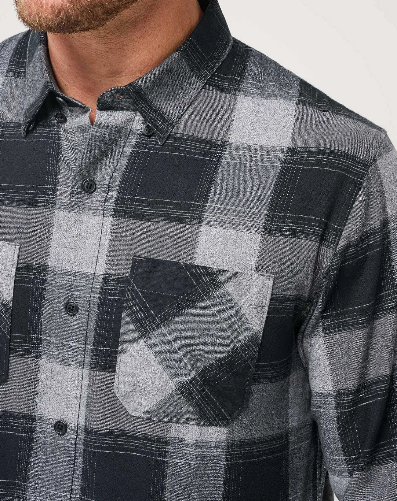 TravisMathew Button-Ups>Cloud Flannel Plaid Button-Up
