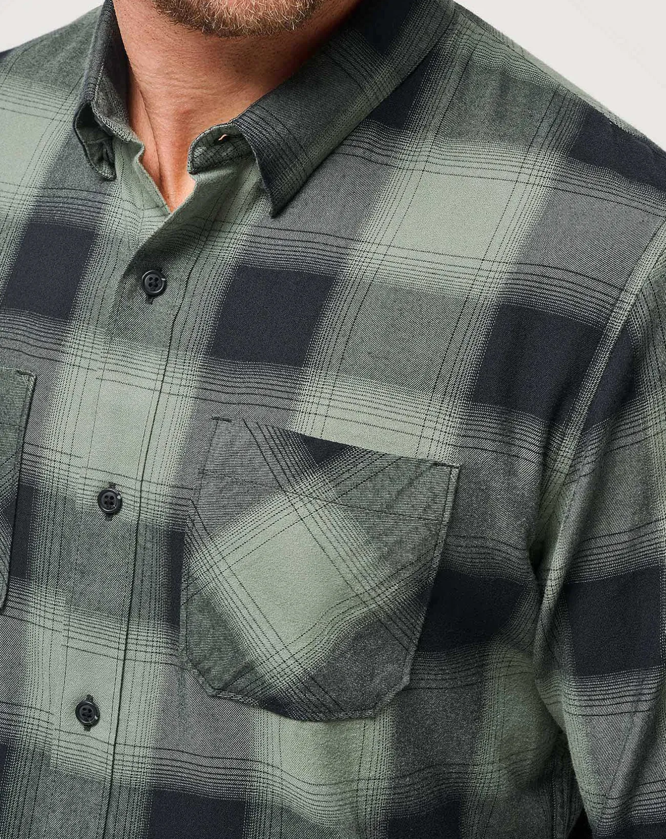 TravisMathew Button-Ups>Cloud Flannel Plaid Button-Up