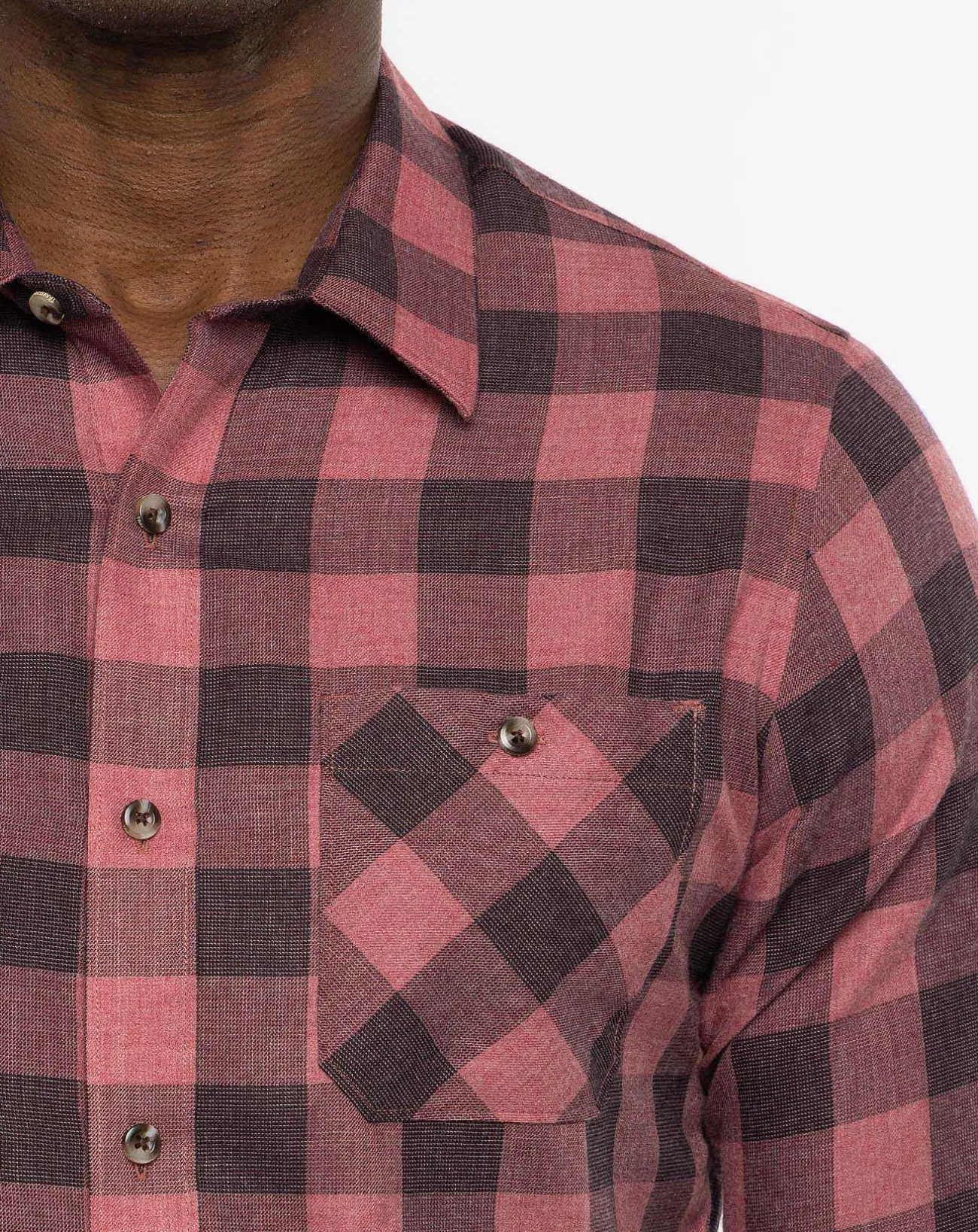 TravisMathew Button-Ups>Cloud Flannel Plaid Button-Up