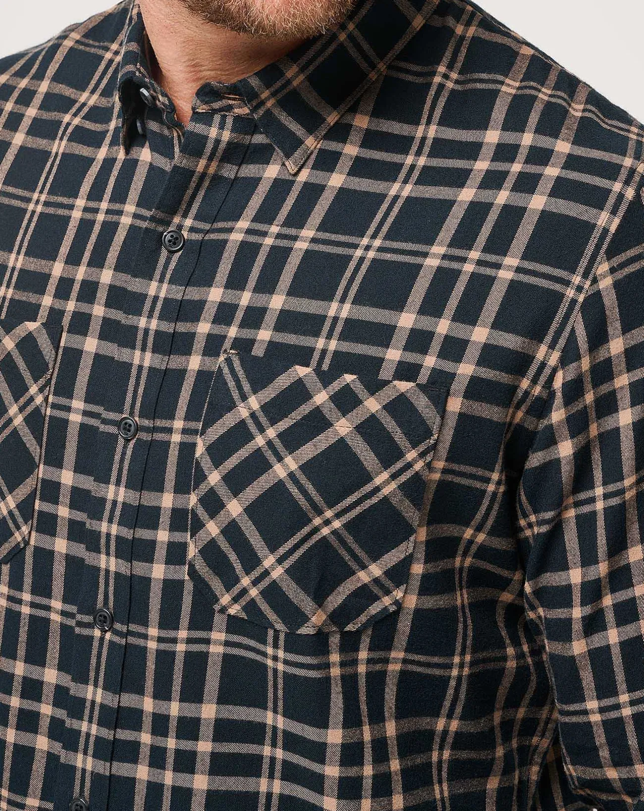 TravisMathew Button-Ups>Cloud Flannel Plaid Button-Up