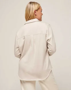 TravisMathew Shirts & Tops>Cloud Fleece Shacket