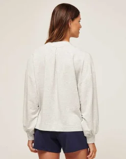 TravisMathew Shirts & Tops>Cloud Terry Vneck Top
