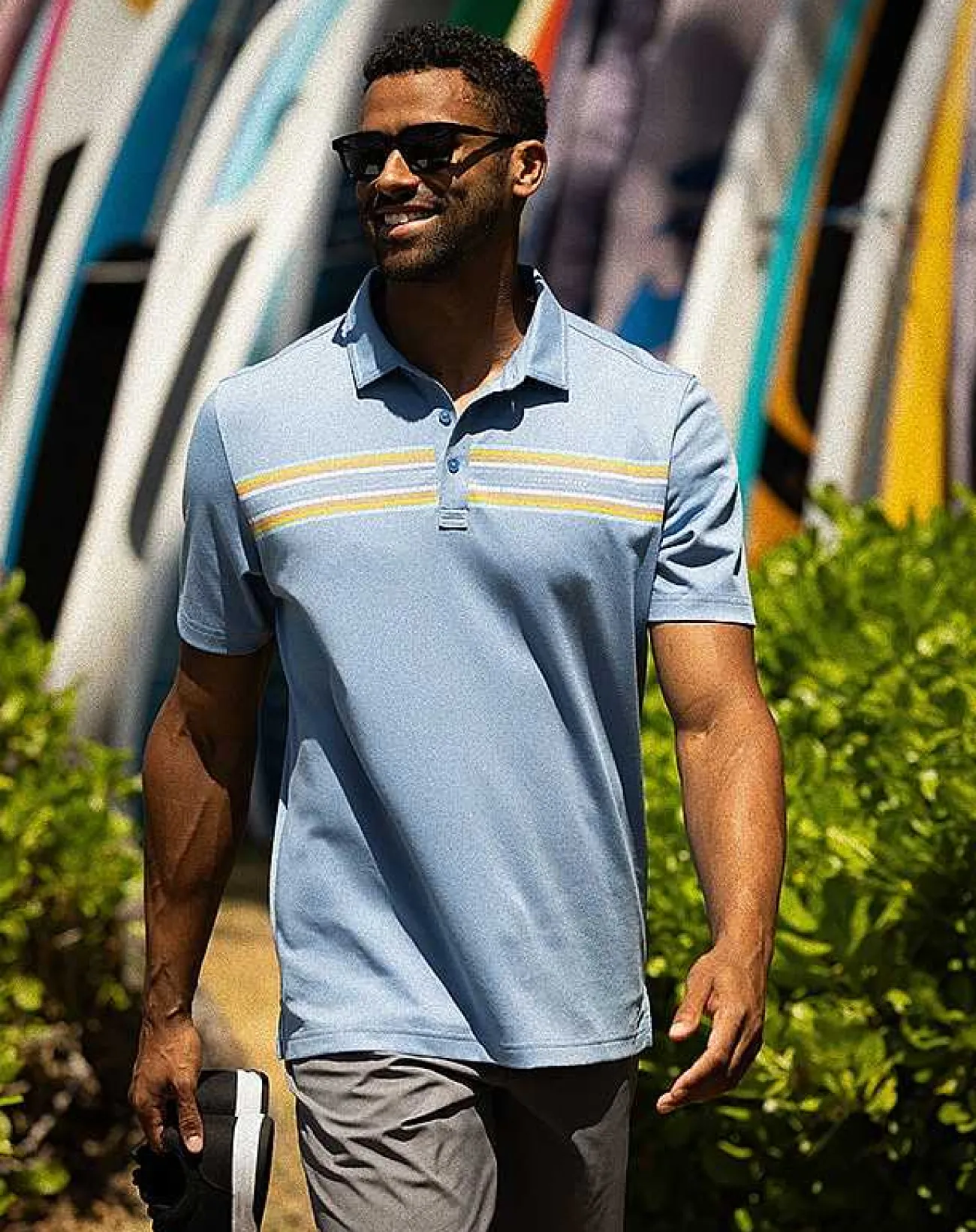 TravisMathew Polos>Coral Beds Polo