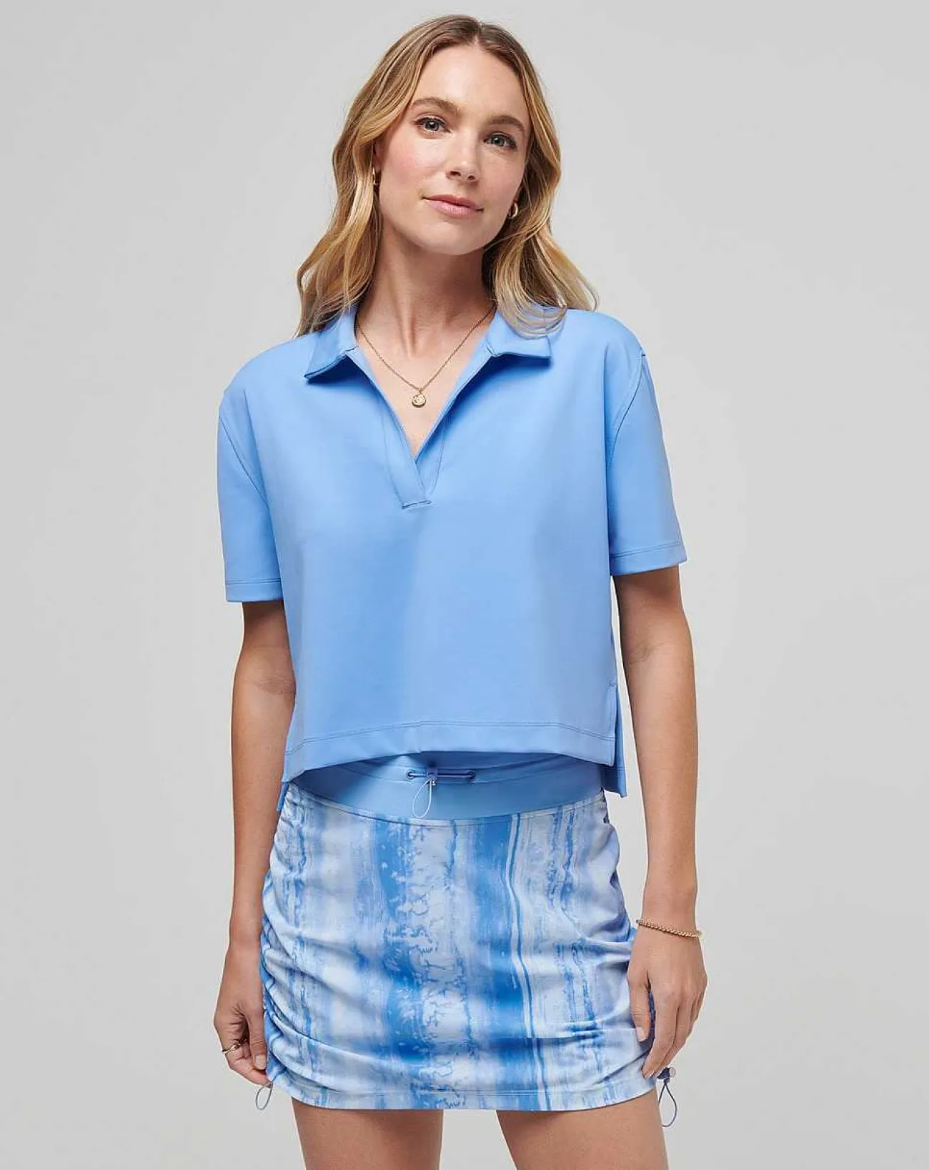 TravisMathew Polos>Deco District Moveknit Polo