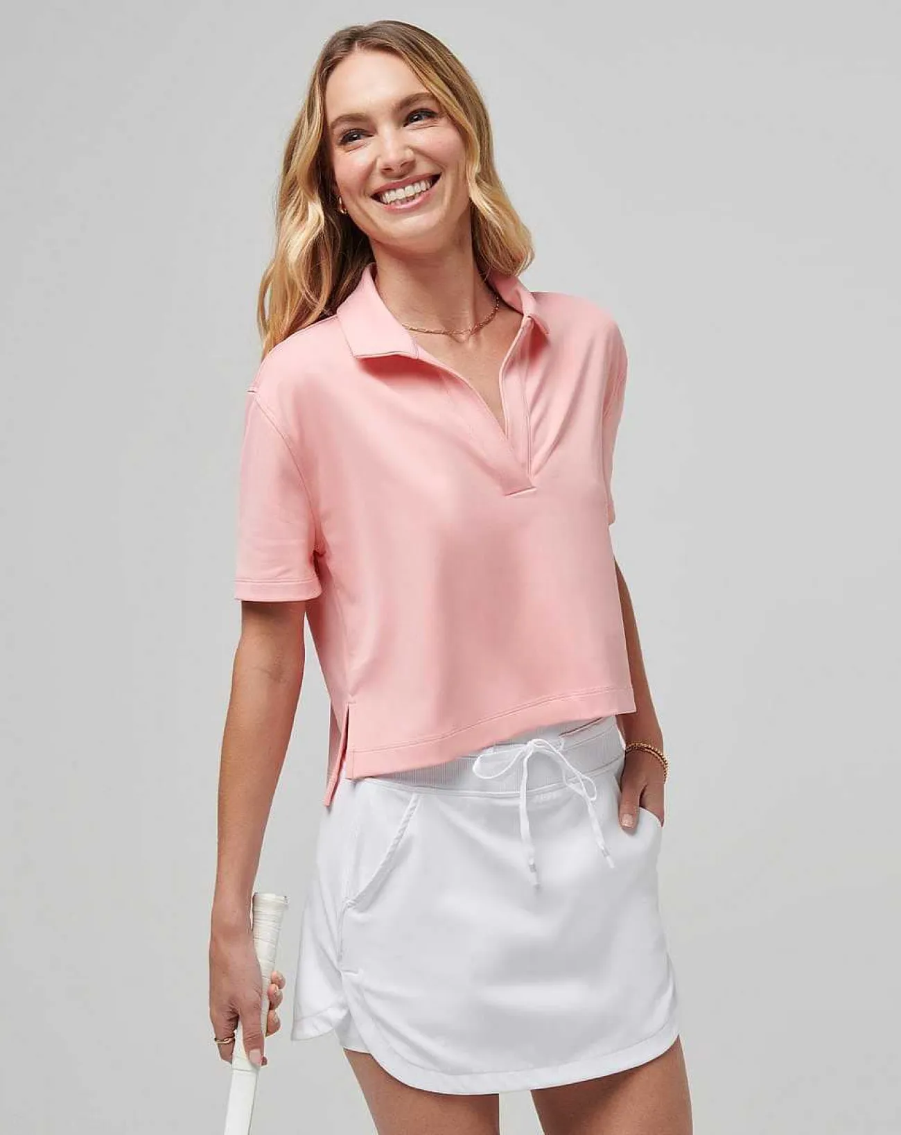 TravisMathew Polos>Deco District Moveknit Polo