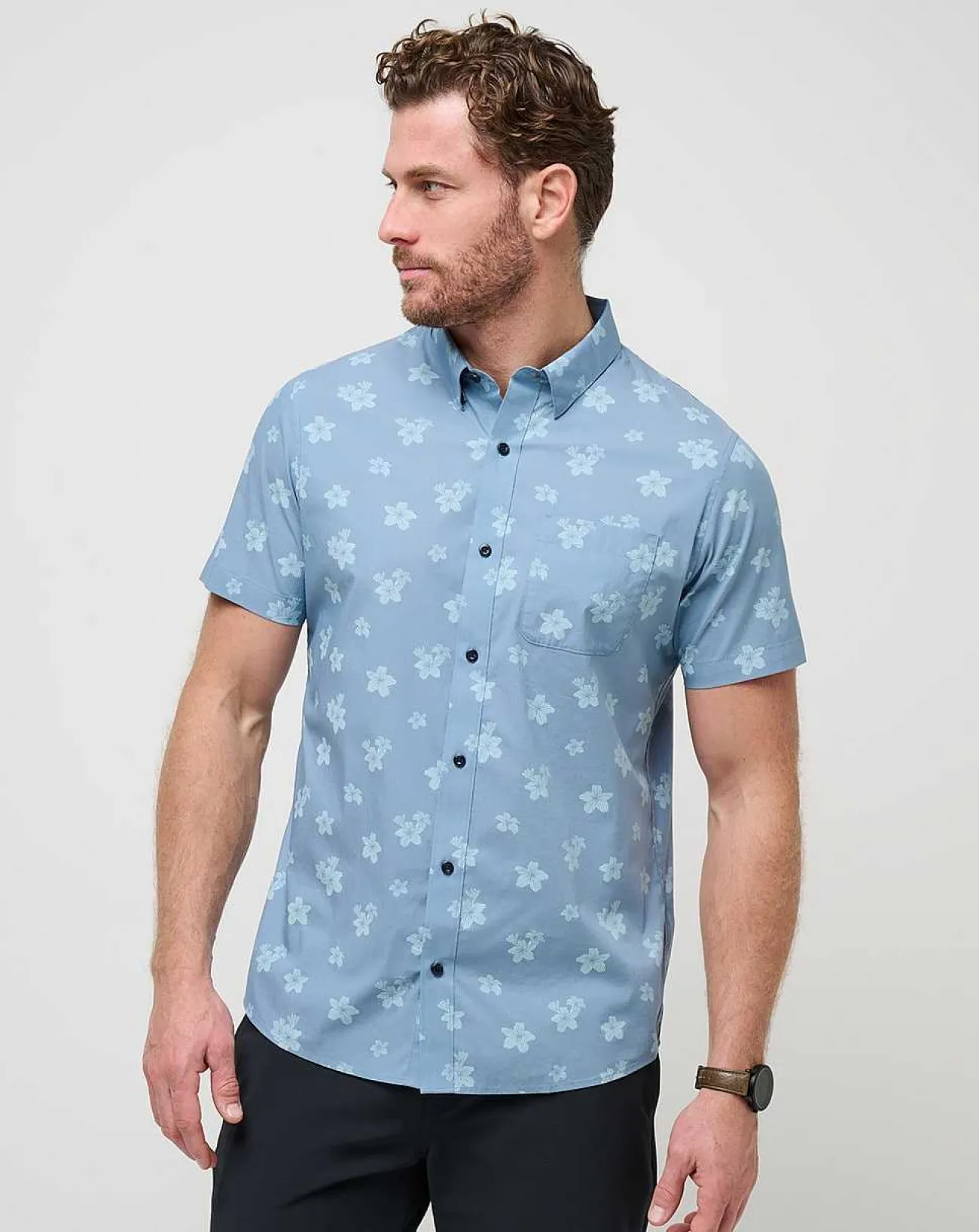 TravisMathew Polos>Dine & Drive Button-Up