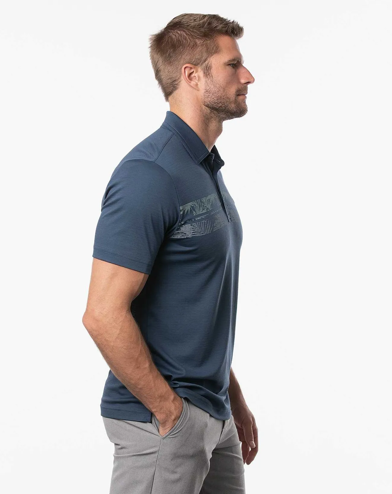 TravisMathew Polos>Drop Anchor Polo