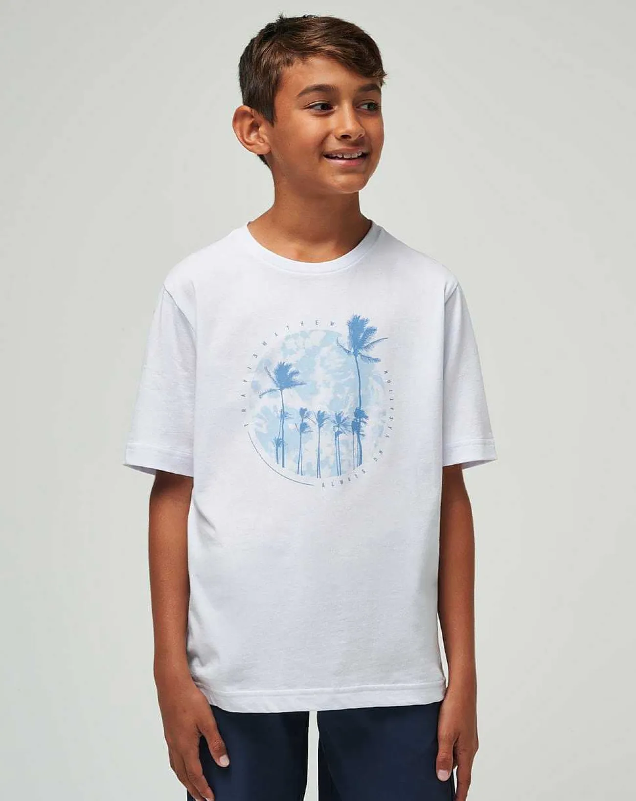 TravisMathew Youth Tops>Foam Paths Youth Tee