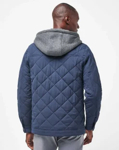TravisMathew Outerwear>Grey Wave Full Zip Hoodie