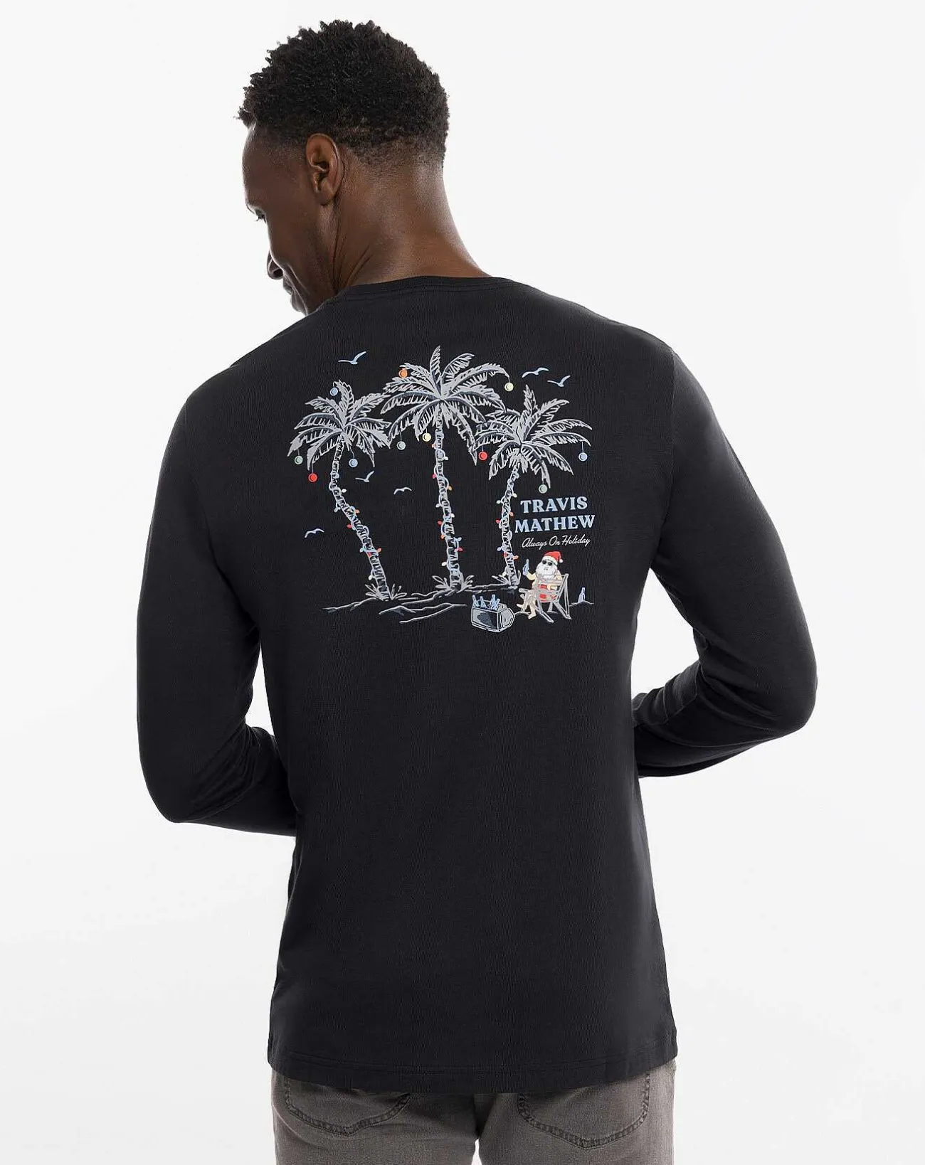 TravisMathew Tees>Kona Coffee Long Sleeve Tee