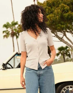 TravisMathew Shirts & Tops>Out Late Cloud Rib Top