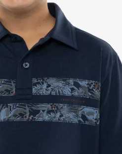 TravisMathew Youth Tops>Pier Runner Youth Polo