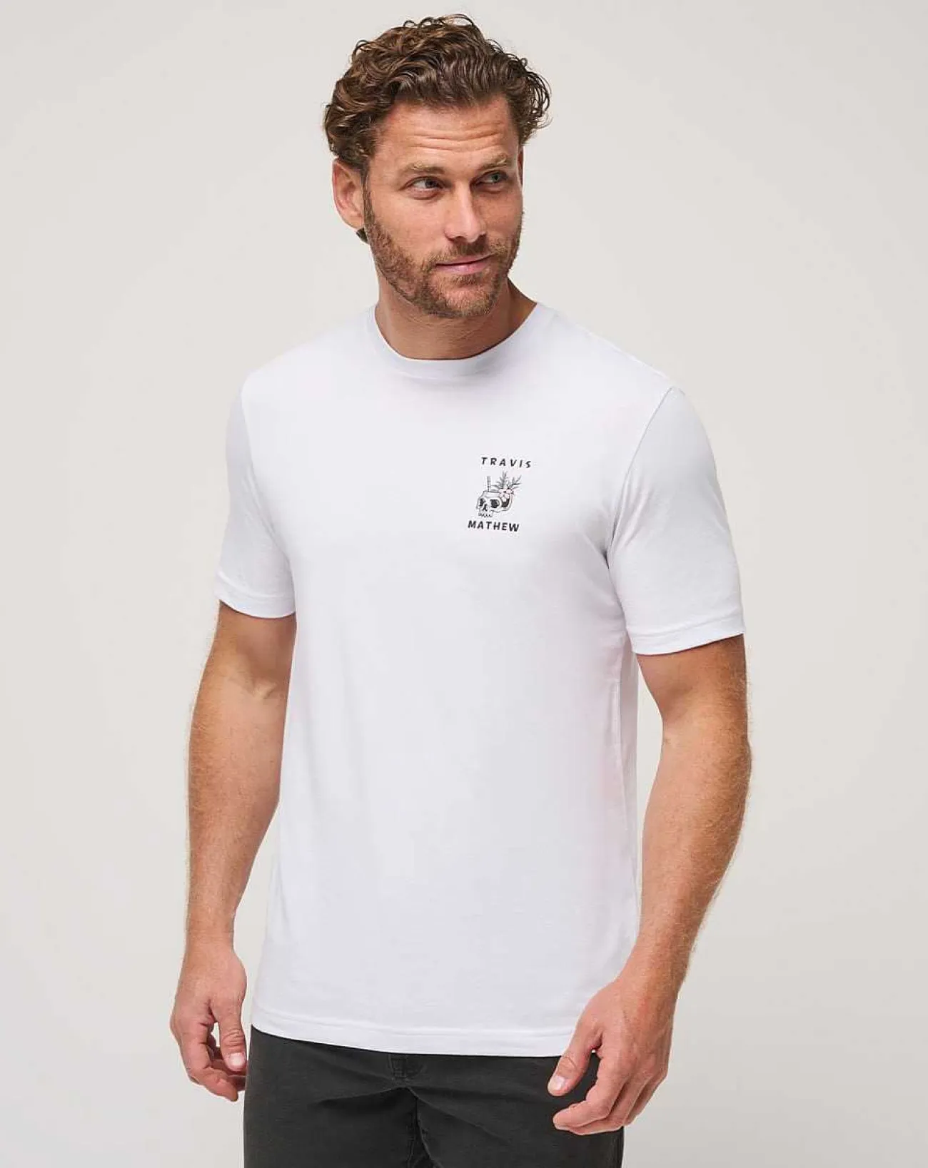 TravisMathew Tees>Pineapple Drinks Tee