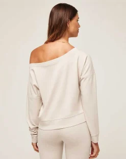 TravisMathew Shirts & Tops>Portugal Off The Shoulder Ponte Top