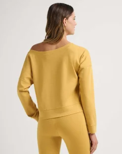 TravisMathew Shirts & Tops>Portugal Off The Shoulder Ponte Top