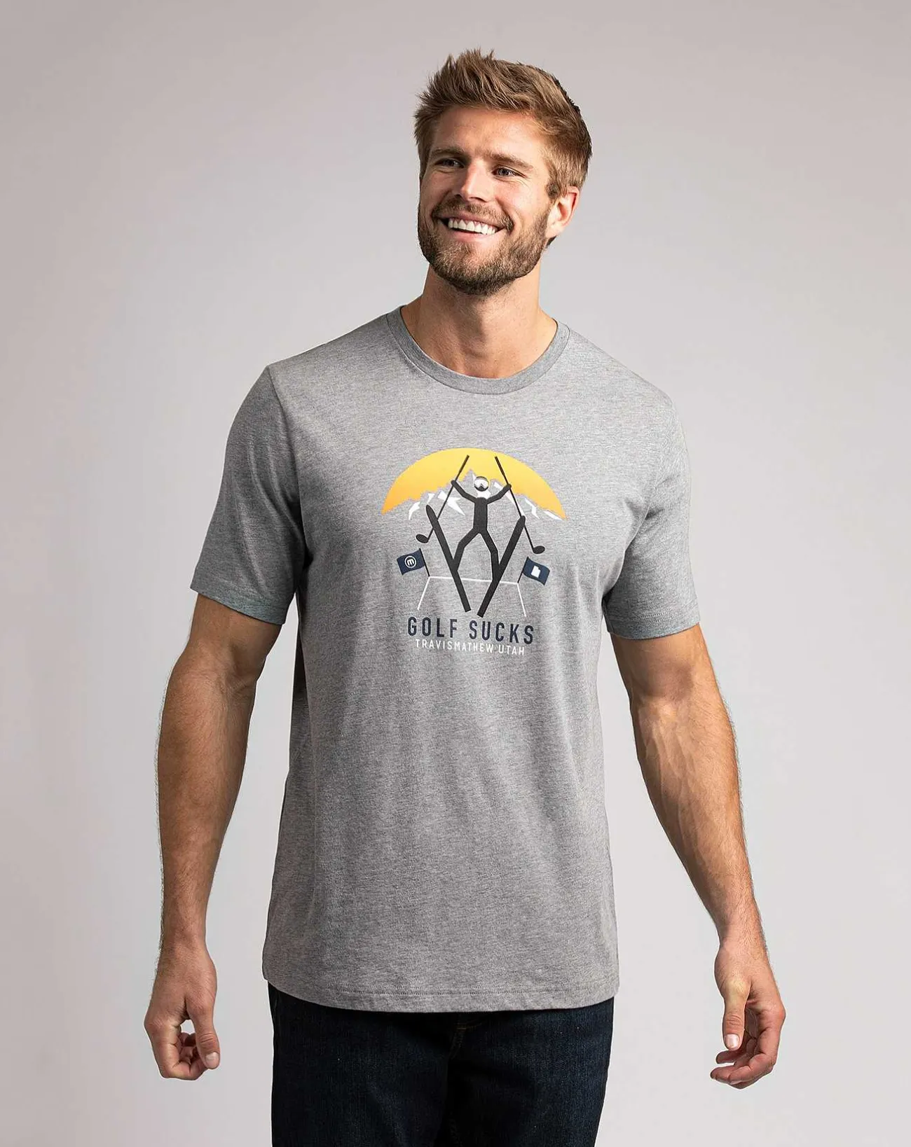 TravisMathew Tees>Powder Mountain Tee