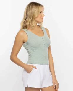 TravisMathew Shirts & Tops>Ray Of Sunshine Cloud Ribbed Tank