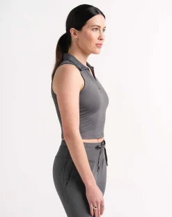 TravisMathew Polos>Scene Change Crop Polo