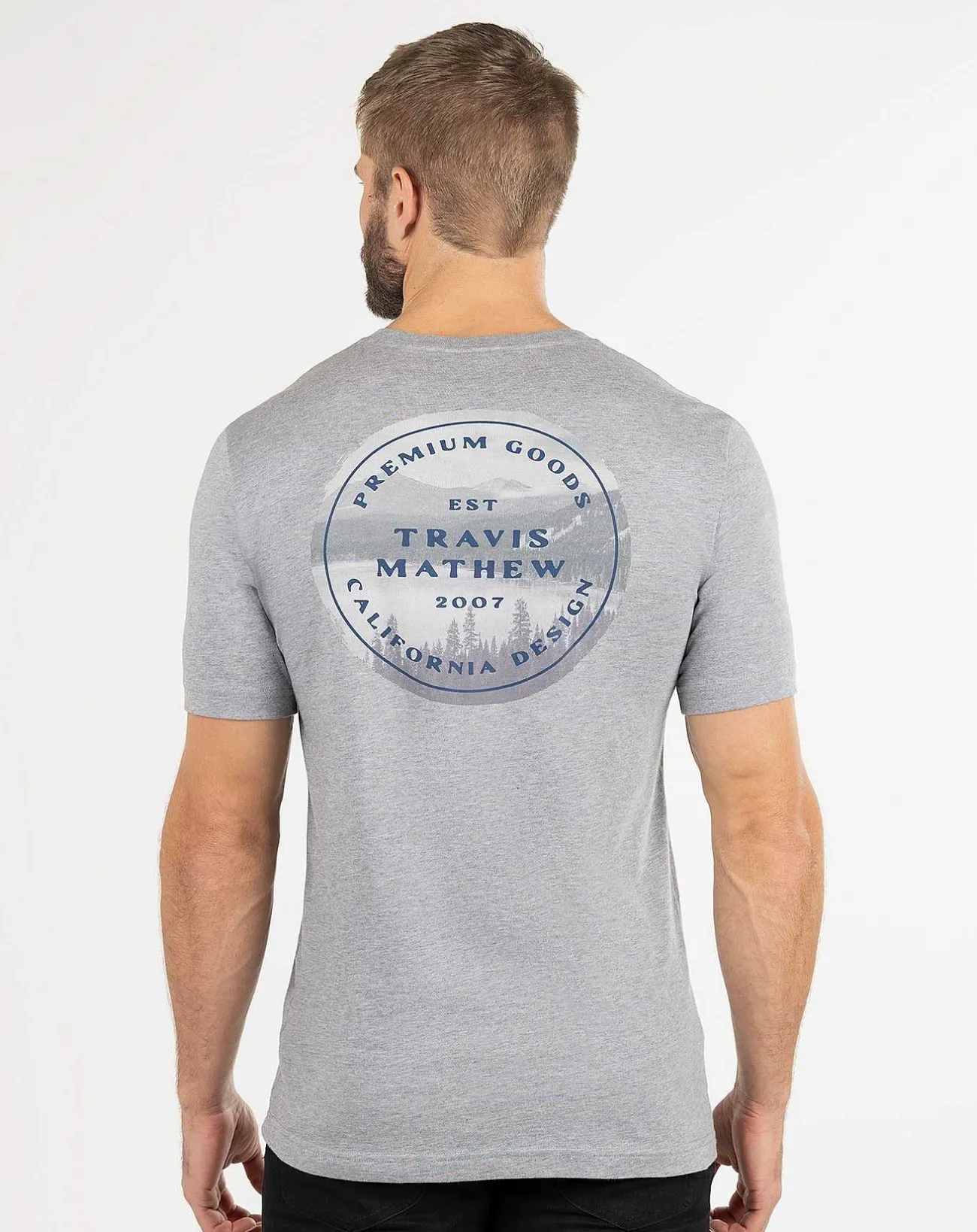 TravisMathew Tees>Snow Sky Tee