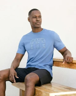 TravisMathew Tees>Splatter Print Icon Tee