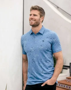 TravisMathew Polos>Splatter Print Polo