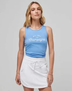 TravisMathew Tees>Spring Fling Tie Back Tank
