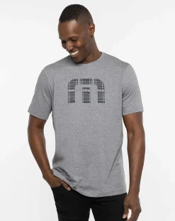 TravisMathew Tees>St Andrews Shadowy Plaid Tee