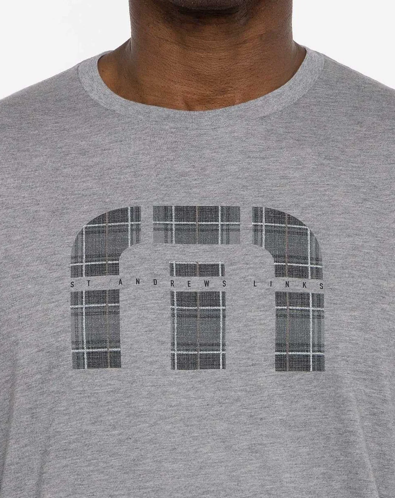 TravisMathew Tees>St Andrews Shadowy Plaid Tee