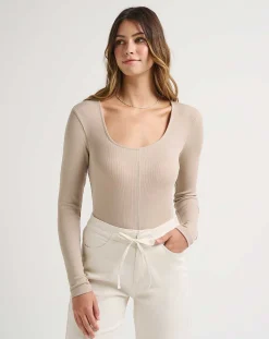 TravisMathew Shirts & Tops>Sun Season Cloud Ribbed Top