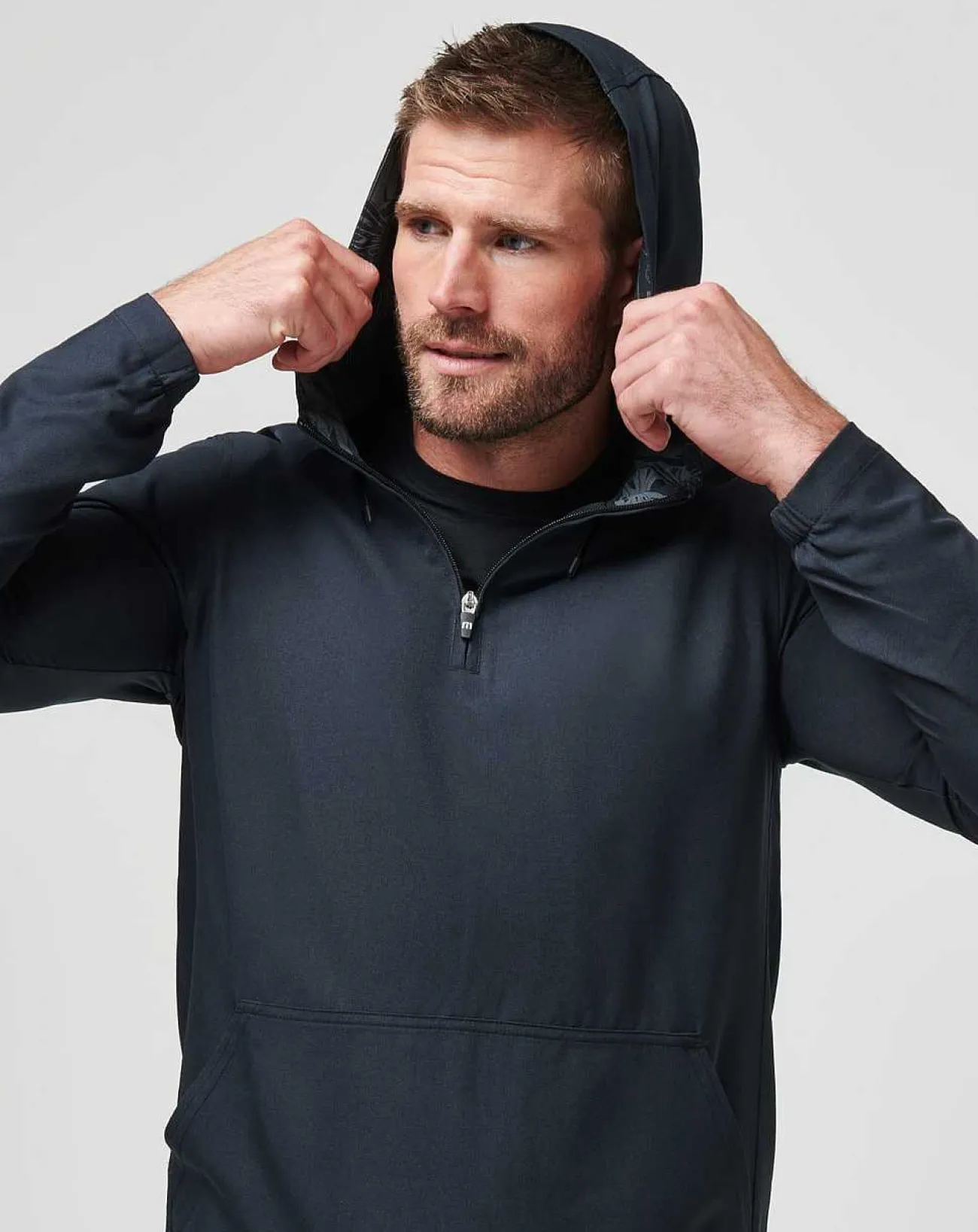 TravisMathew Quarter Zips>Tech Hoodie Quarter Zip