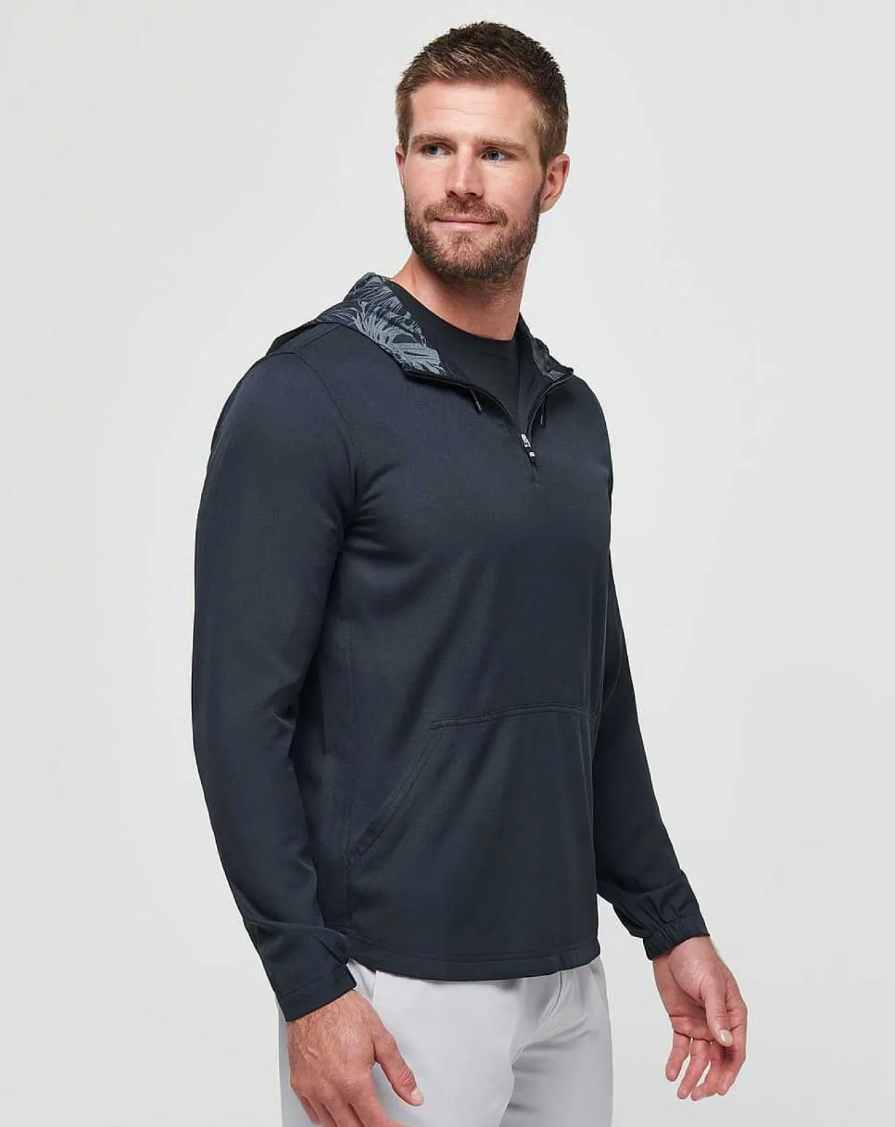 TravisMathew Quarter Zips>Tech Hoodie Quarter Zip