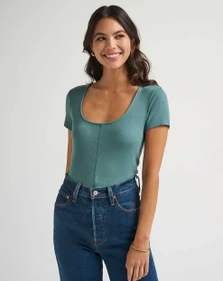 TravisMathew Shirts & Tops>Tranquility Cloud Ribbed Top