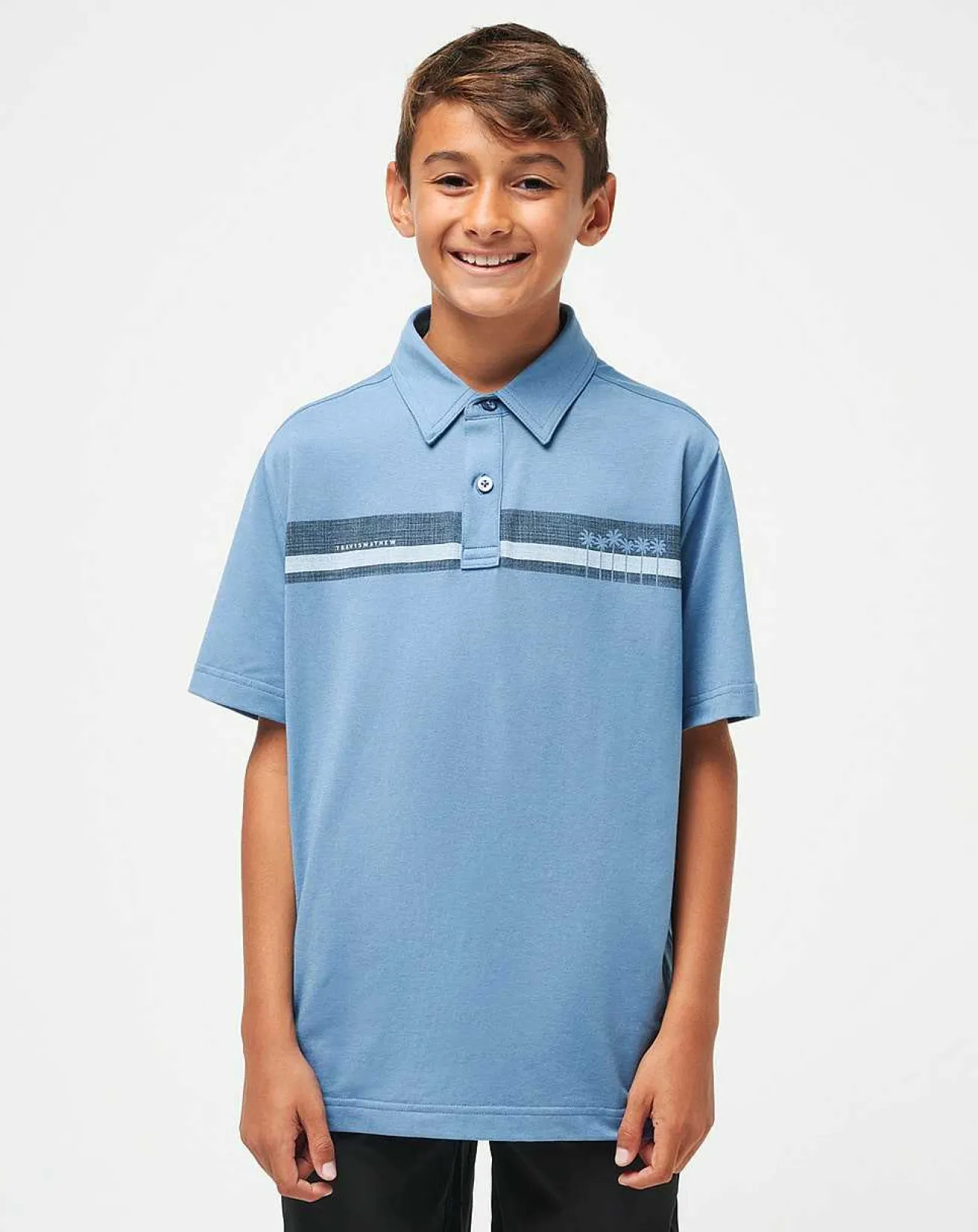 TravisMathew Youth Tops>Under A Palm Youth Polo