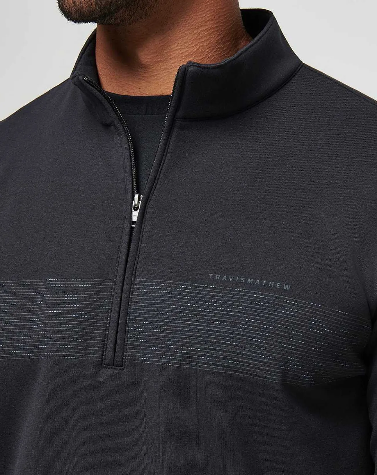 TravisMathew Quarter Zips>Upgraded Chest Stripe Quarter Zip