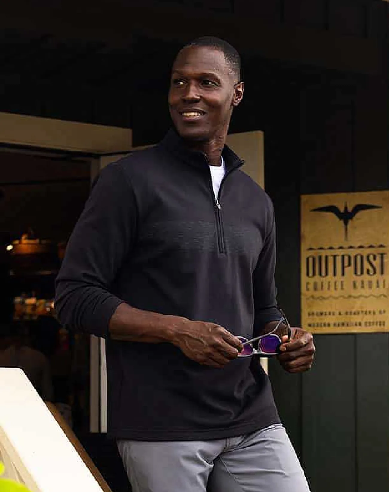 TravisMathew Quarter Zips>Upgraded Chest Stripe Quarter Zip