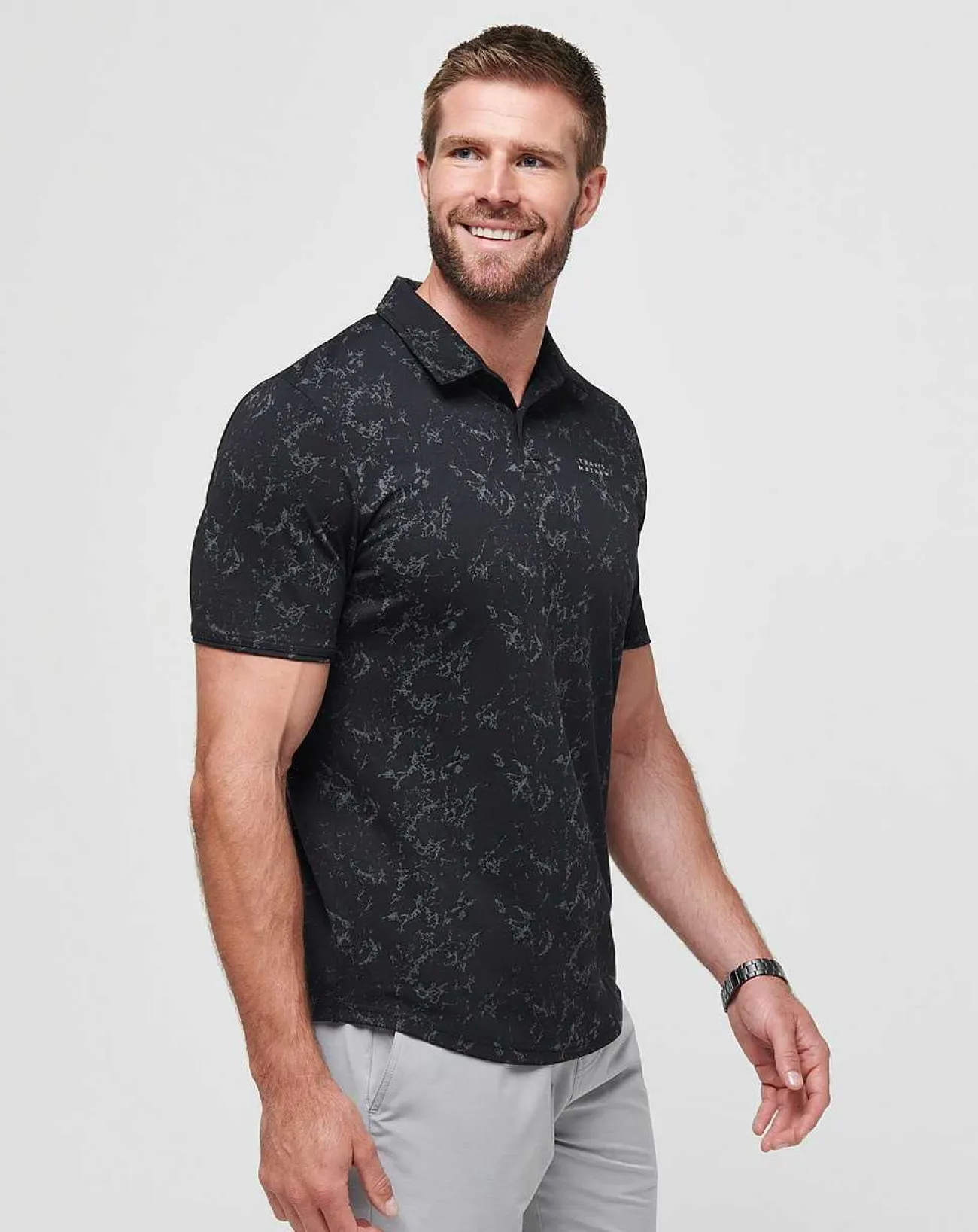 TravisMathew Polos>Warmer Tides Scoop Polo
