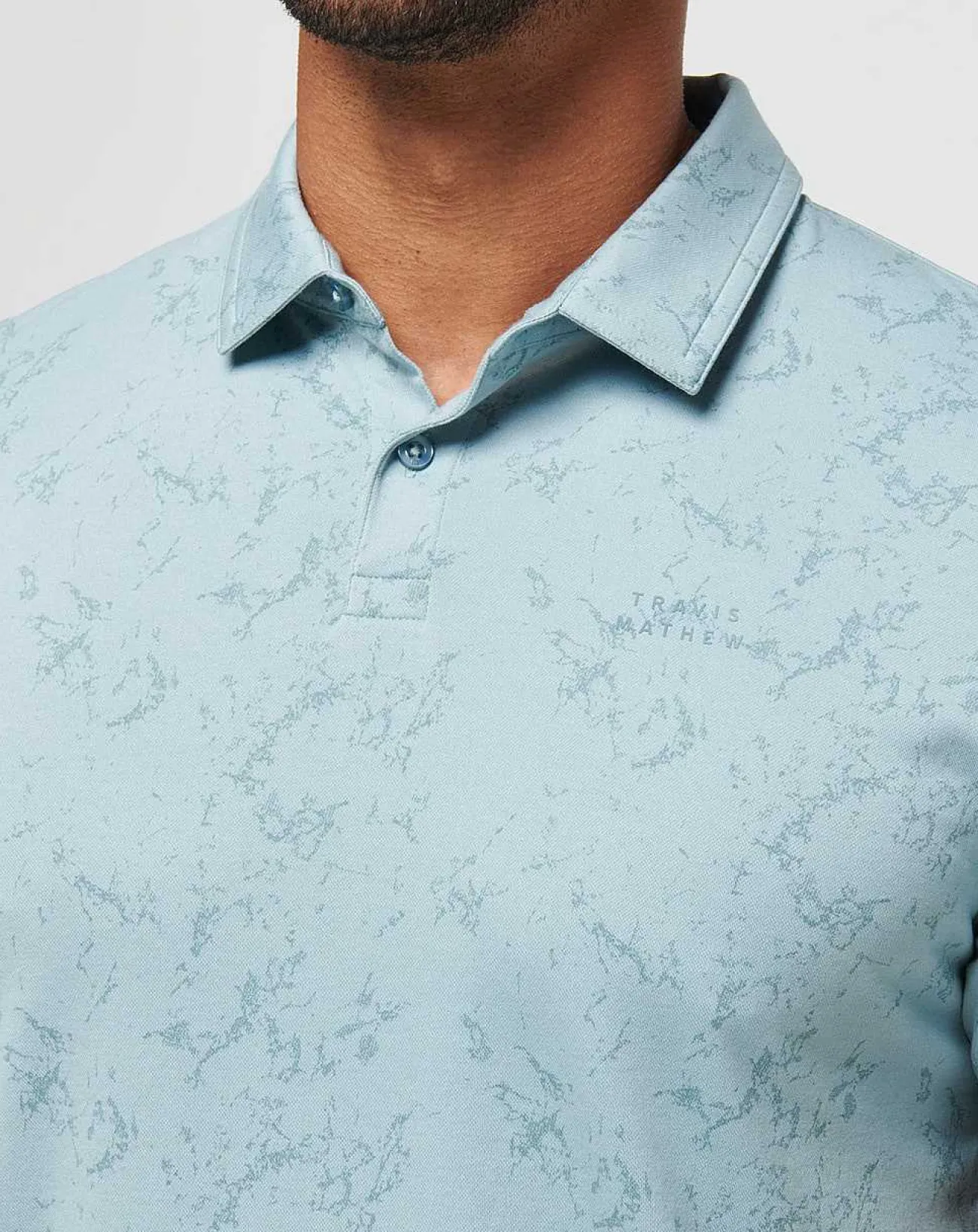TravisMathew Polos>Warmer Tides Scoop Polo
